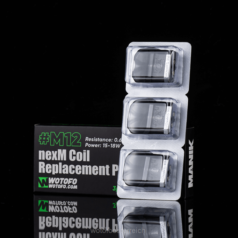Mini-Ersatzkapsel M12 Nexmesh Spule eingebaut 3St Wotofo MANIK - Wotofo kit 42F2Z88