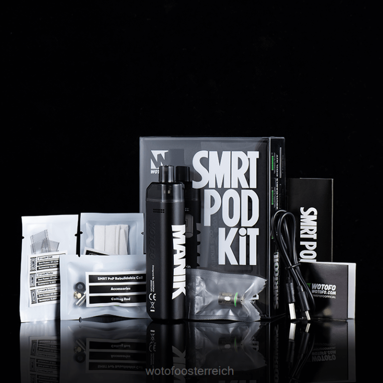 Pod-Kit PNP-Kit schwarz blau Wotofo SMRT - Wotofo e-zigarette 42F2Z17