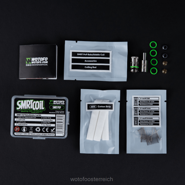 wiederaufbaubarer Spulensatz Smart-RPM-Kit Wotofo SMRT - Wotofo price 42F2Z343